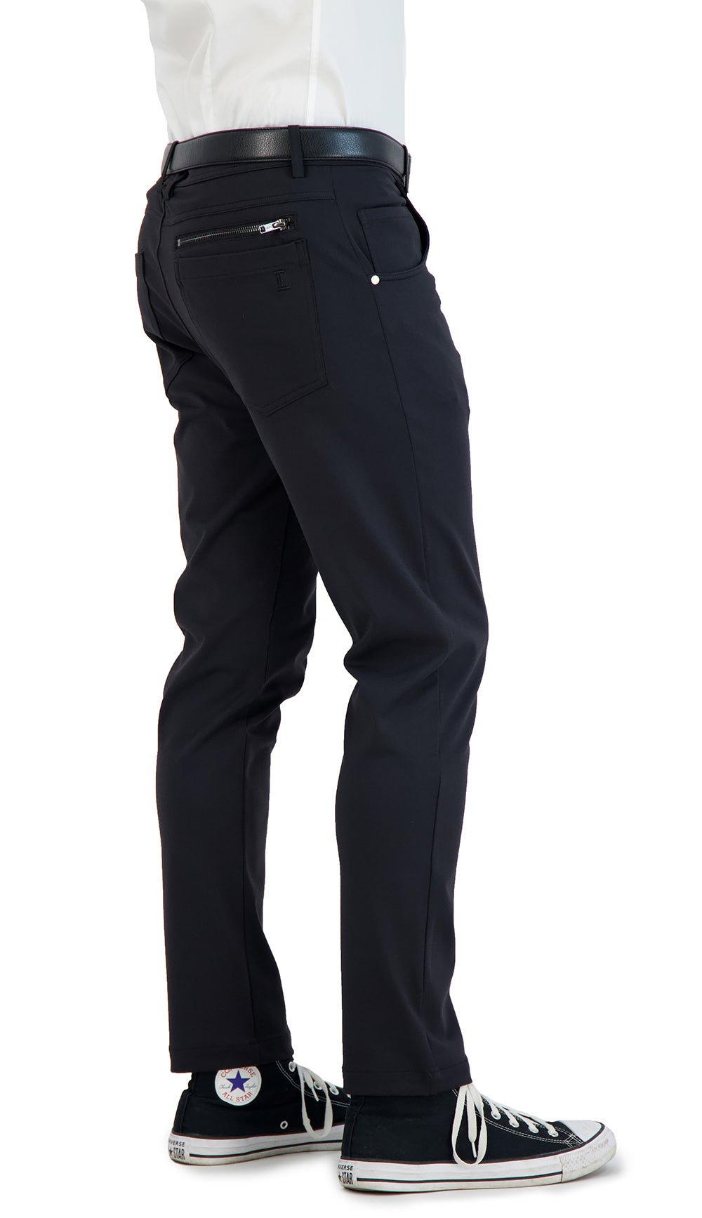 NEW & UPDATED Super - Stretch Men's Chinos //Casual// Black - Performance Collection - Che Cose Belle