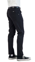 NEW & UPDATED Super - Stretch Men's Chinos //Casual// Black - Performance Collection - Che Cose Belle