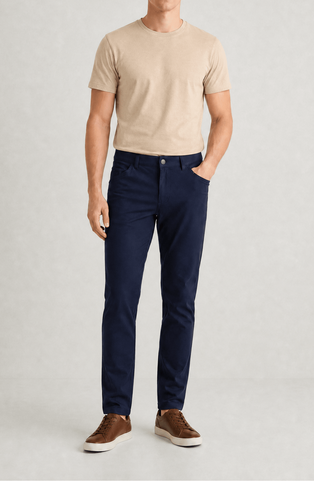 NEW & UPDATED Super - Stretch Men's Chinos //Casual// Navy - Performance Collection - Che Cose Belle