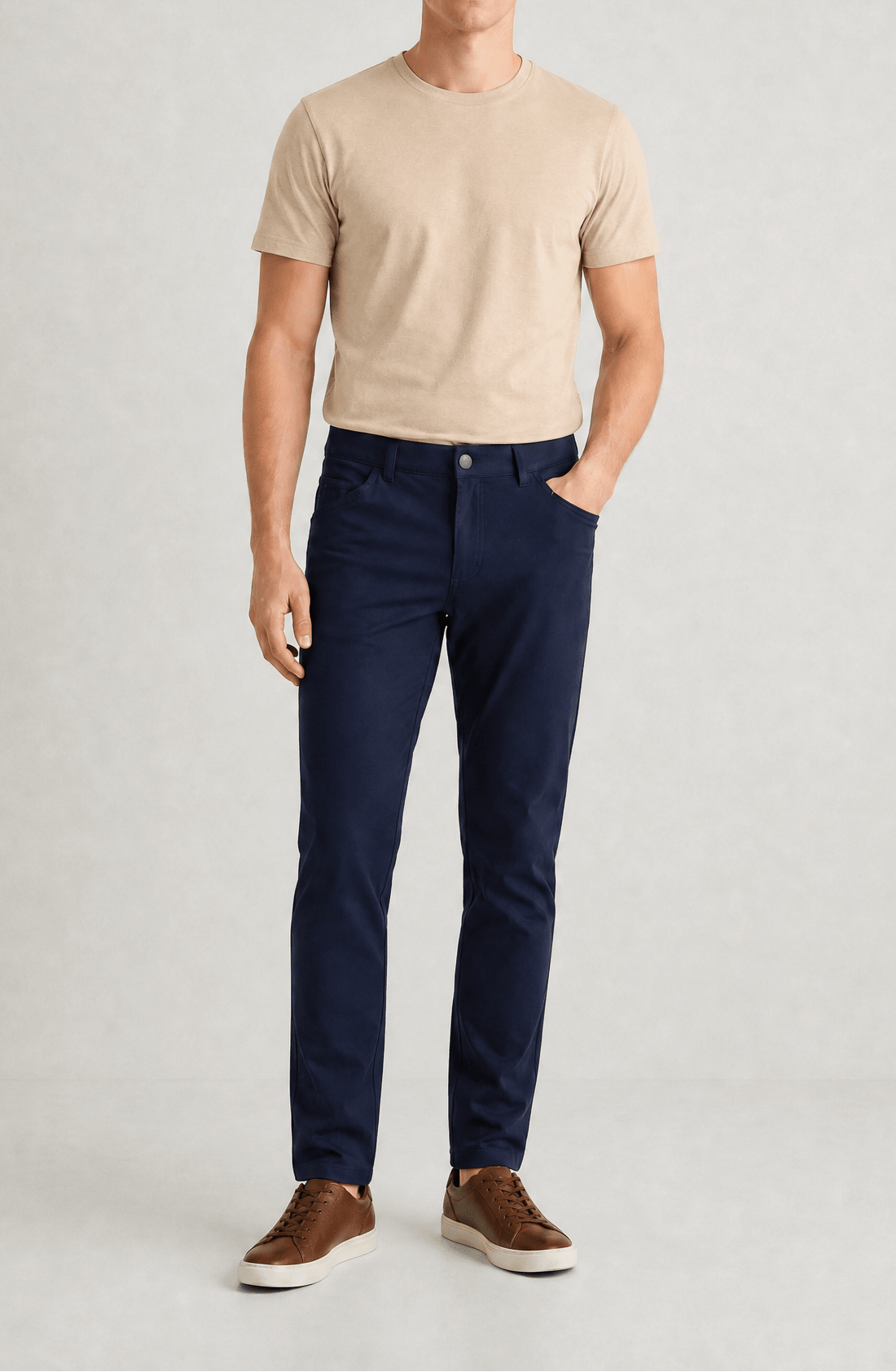 NEW & UPDATED Super - Stretch Men's Chinos //Casual// Navy - Performance Collection - Che Cose Belle