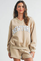 New York V - Neck Sweatshirt - Che Cose Belle