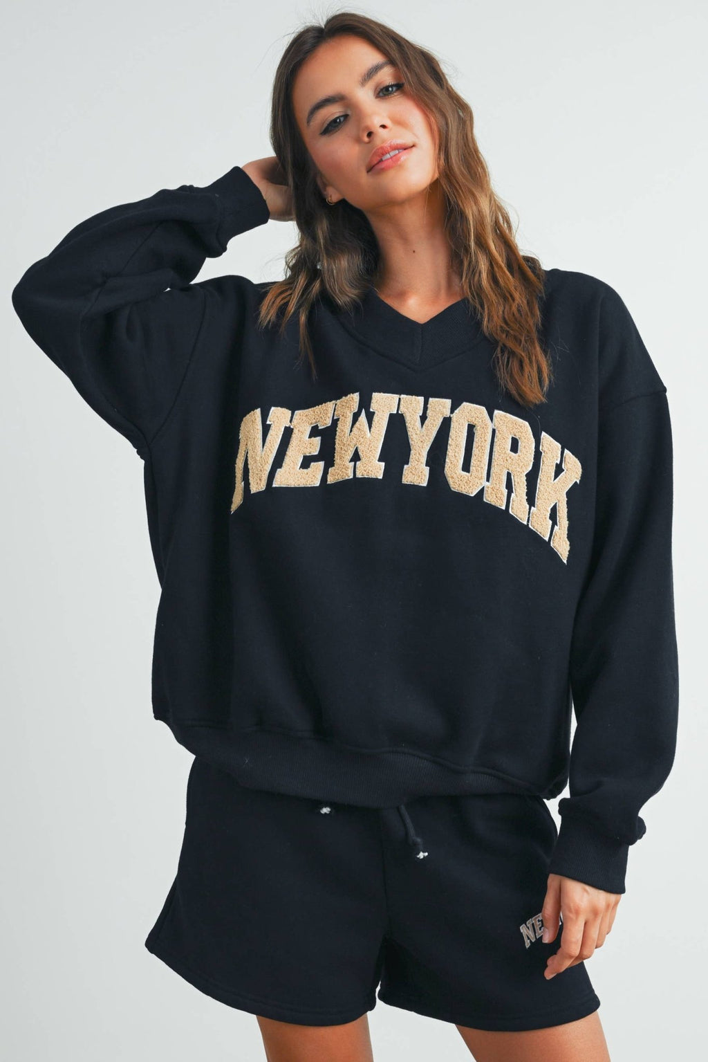 New York V - Neck Sweatshirt - Che Cose Belle