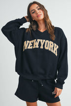 New York V - Neck Sweatshirt - Che Cose Belle