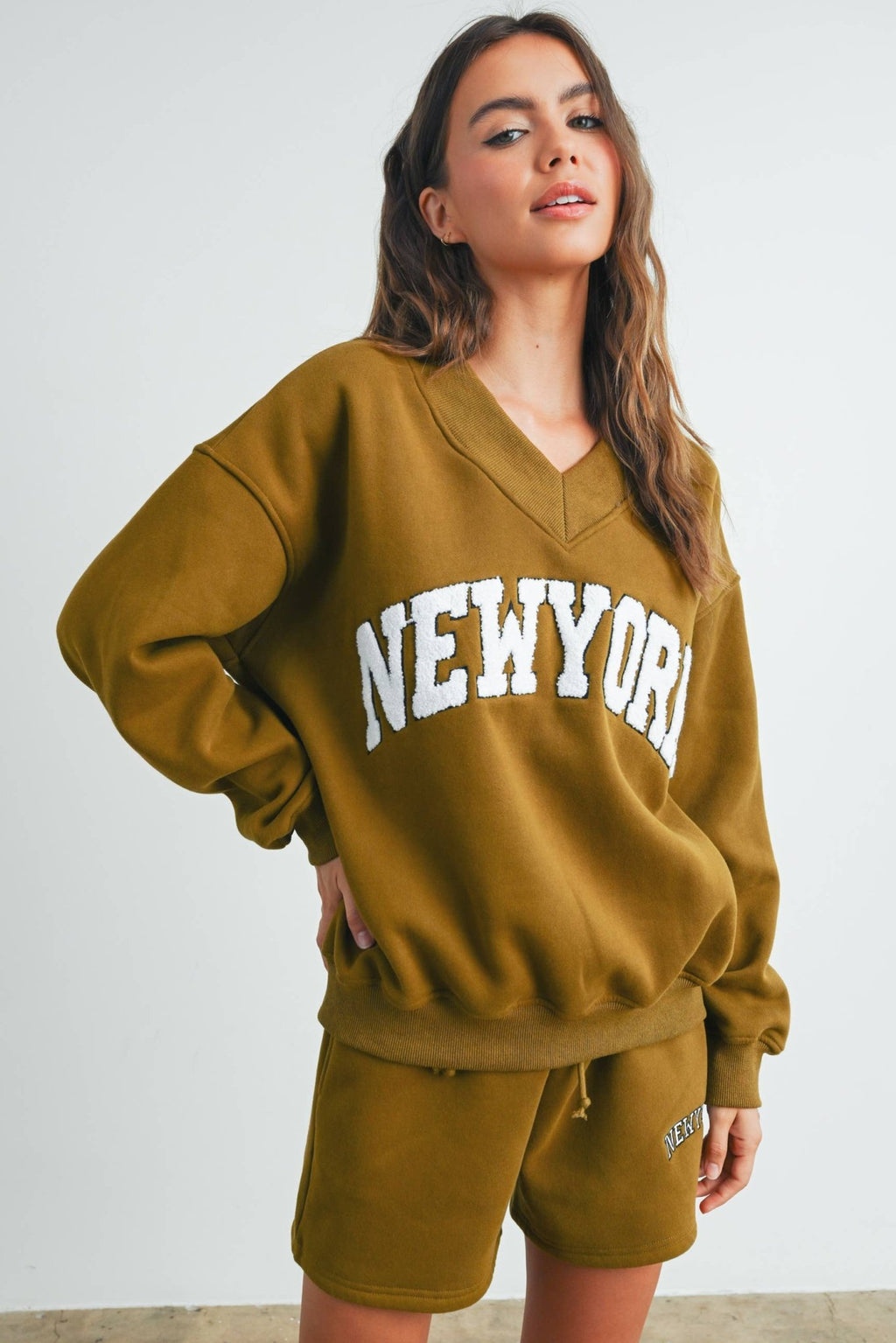 New York V - Neck Sweatshirt - Che Cose Belle