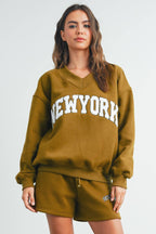 New York V - Neck Sweatshirt - Che Cose Belle