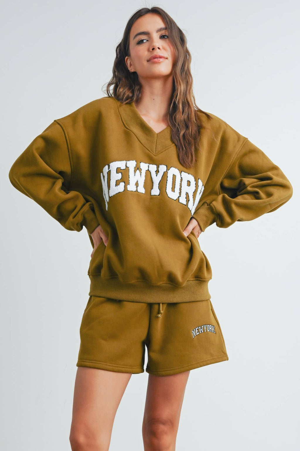 New York V - Neck Sweatshirt - Che Cose Belle