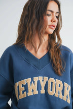 New York V - Neck Sweatshirt - Che Cose Belle