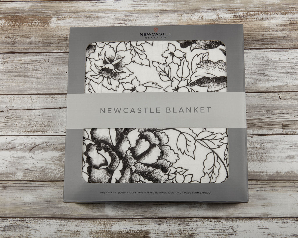 Bamboo Muslin Baby Blanket American Rose Swaddle Lightweight