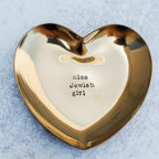 Nice Jewish Girl Heart Shaped Trinket Dish - Che Cose Belle