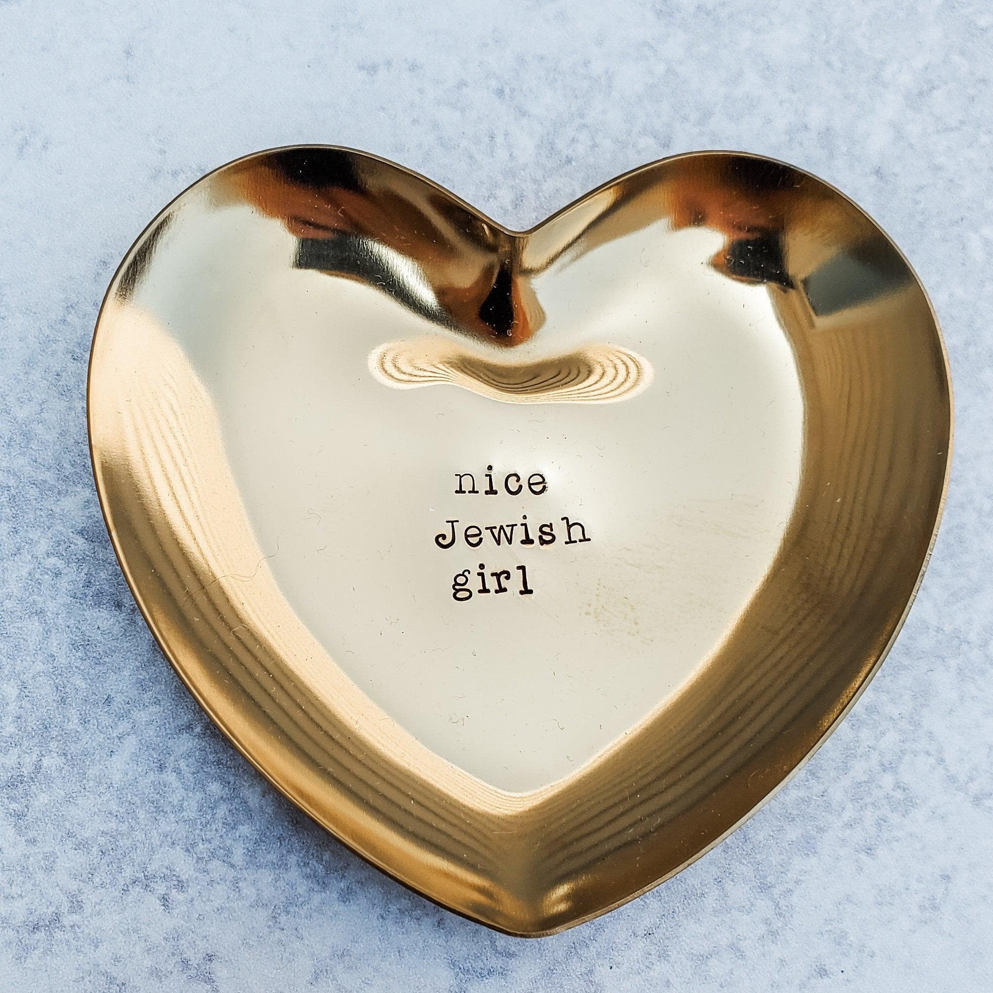 Nice Jewish Girl Heart Shaped Trinket Dish - Che Cose Belle