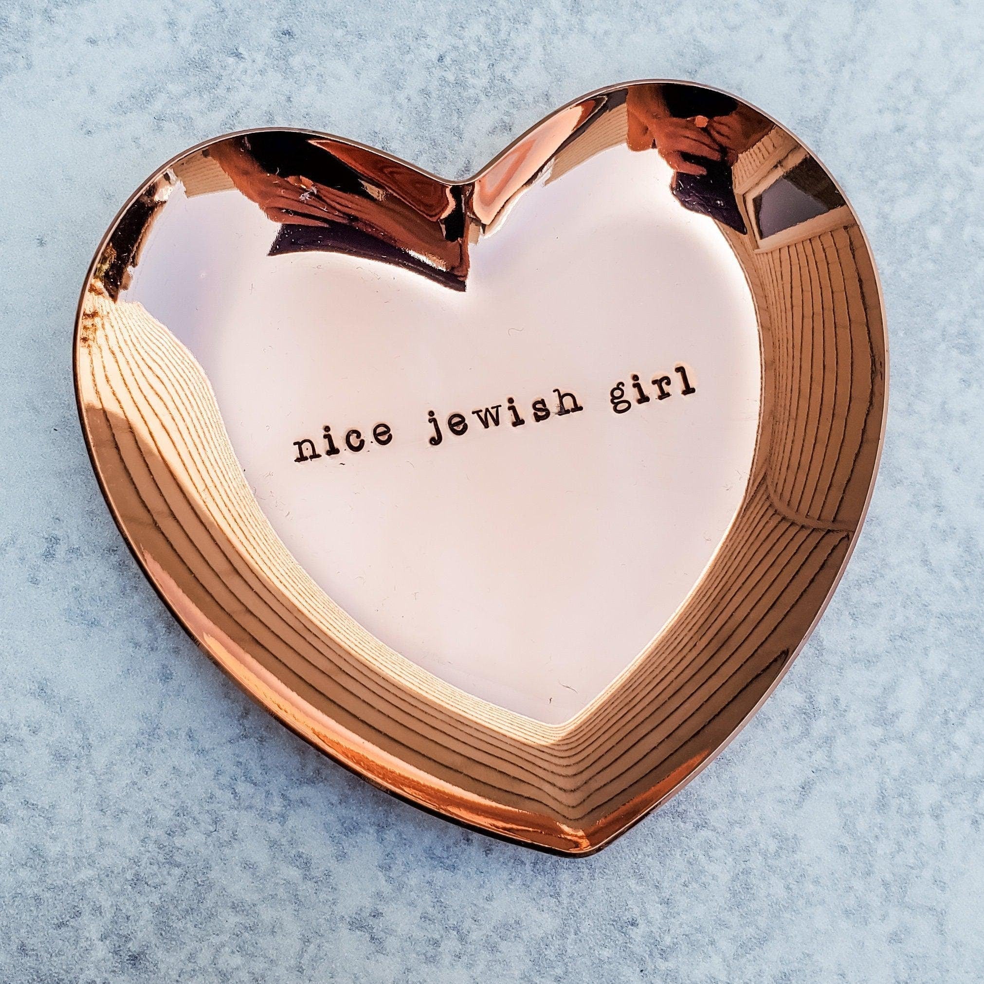 Nice Jewish Girl Heart Shaped Trinket Dish - Che Cose Belle