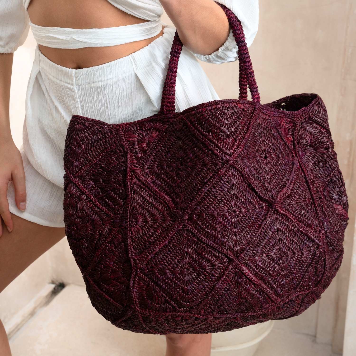Nico Raffia Tote Bag - Che Cose Belle