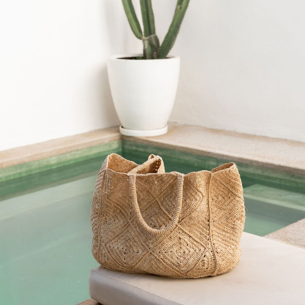 Nico Raffia Tote Bag - Che Cose Belle