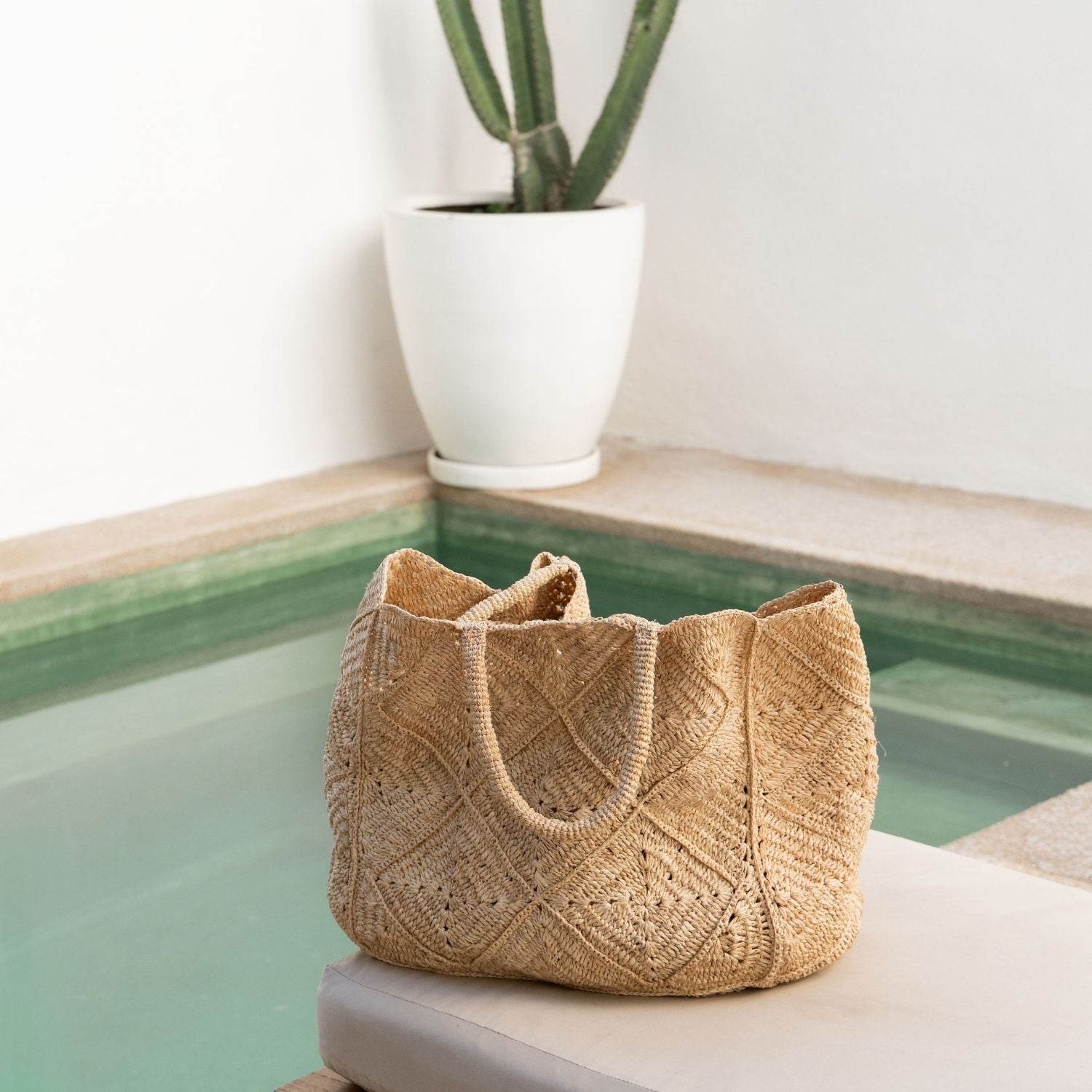 Nico Raffia Tote Bag - Che Cose Belle