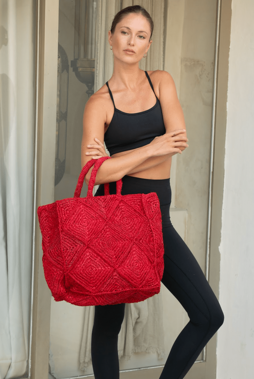 Nico Raffia Tote Bag - Che Cose Belle