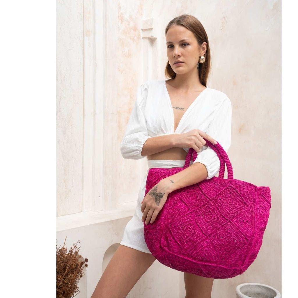 Nico Raffia Tote Bag - Che Cose Belle