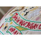 Night Before Christmas Hand-Embroidered Pillow - Che Cose Belle