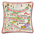 Night Before Christmas Hand-Embroidered Pillow - Che Cose Belle