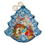 Night Before Hand-Painted Christmas Tree Sculpted Hand-Painted Christmas Ornament by G. DeBrekht - Love Family Kids Decor - 610276 - Che Cose Belle