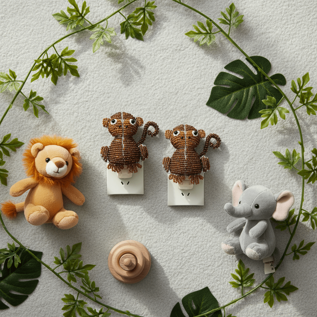 Night Light, Monkey (Set of 2) - Che Cose Belle