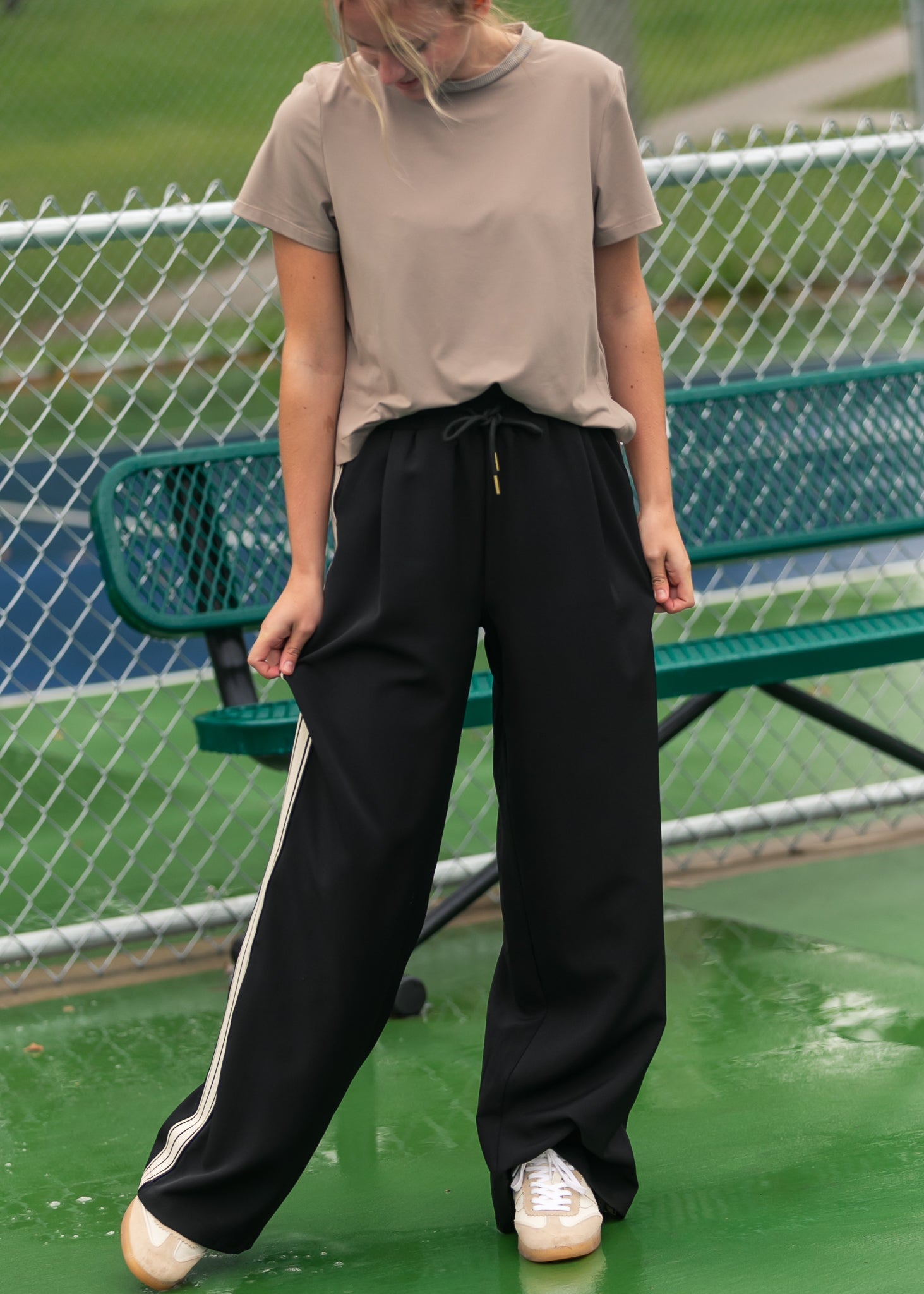 Nina Wide Leg Track Pants - Che Cose Belle