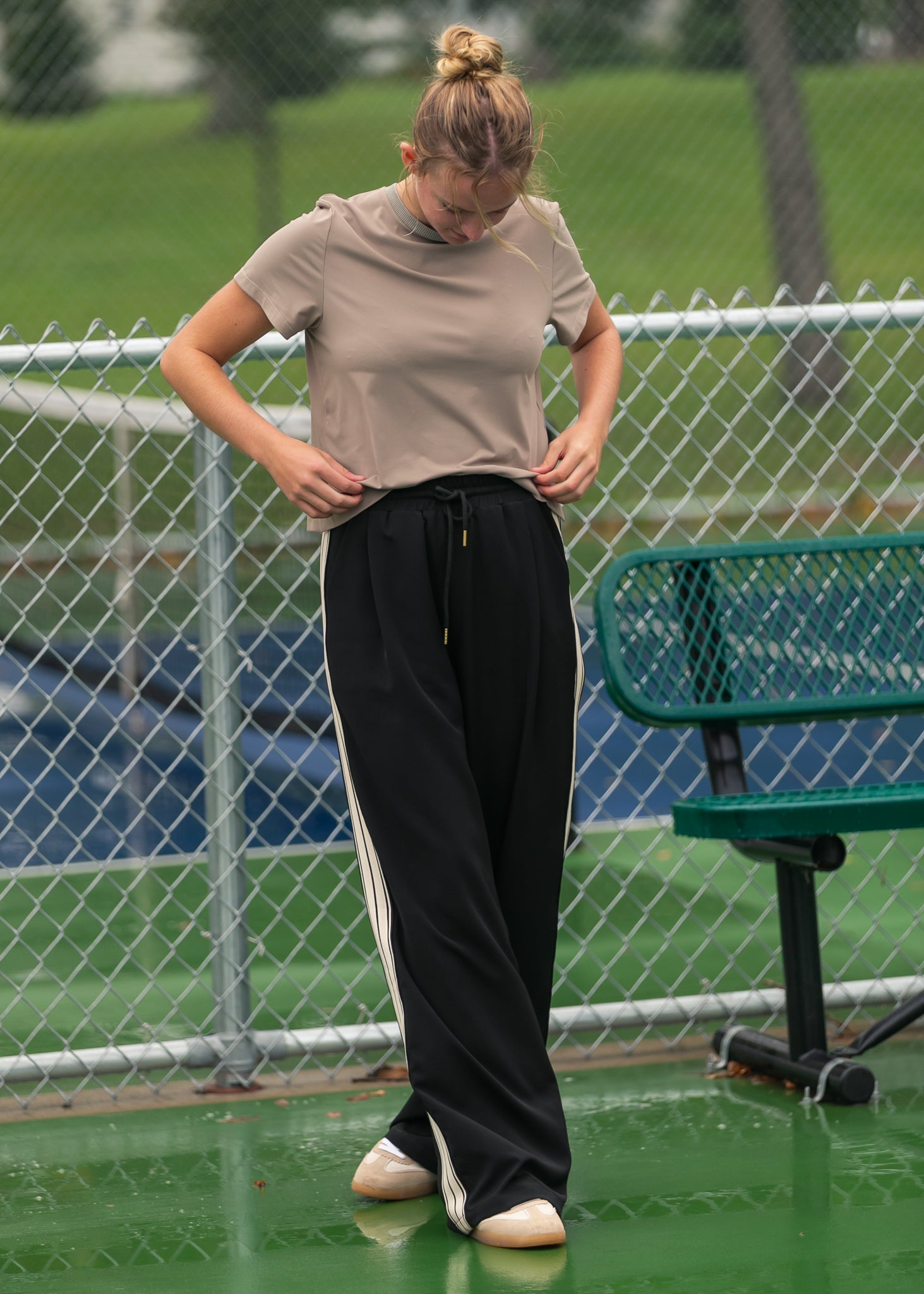 Nina Wide Leg Track Pants - Che Cose Belle