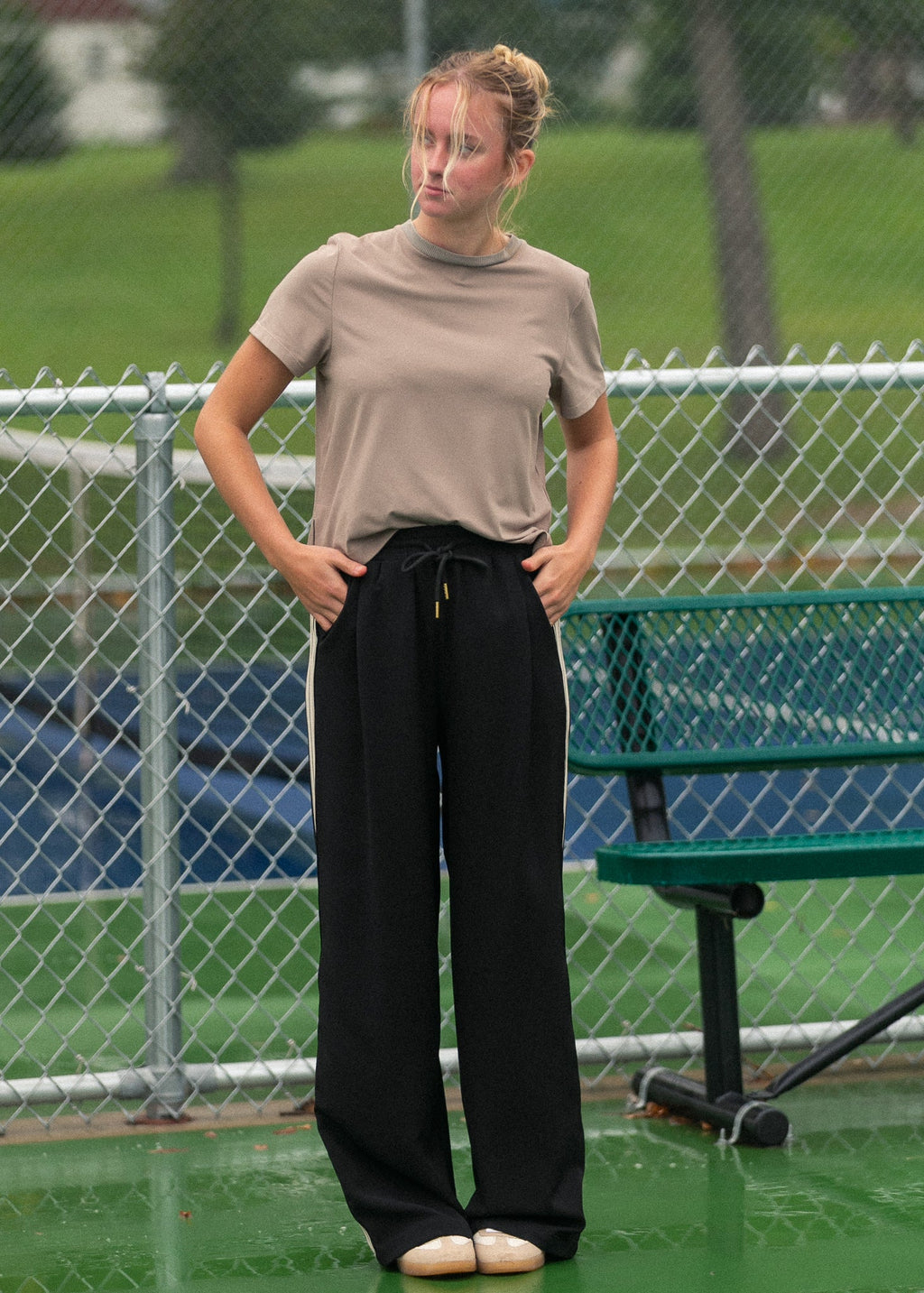 Nina Wide Leg Track Pants - Che Cose Belle