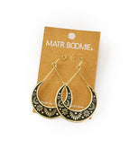 Nisha Crescent Moon Hoop Earrings - Che Cose Belle