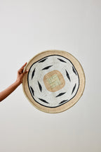 Nolyia White Flat Basket - Che Cose Belle