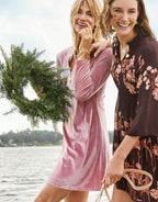 Nora Half-Zip Dress - Berry Mauve - Che Cose Belle