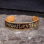 Nordic Rune Stainless Steel Viking Cuff Bracelet - Che Cose Belle