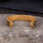 Nordic Rune Stainless Steel Viking Cuff Bracelet - Che Cose Belle