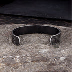 Nordic Rune Stainless Steel Viking Cuff Bracelet - Che Cose Belle