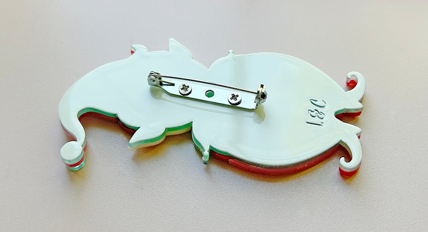 North Pole Apprentice Brooch by Johanna Parker x Lipstick & Chrome - Che Cose Belle