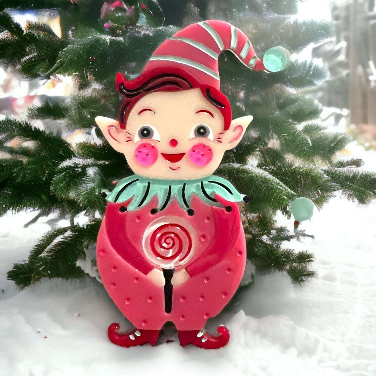 North Pole Apprentice Brooch by Johanna Parker x Lipstick & Chrome - Che Cose Belle
