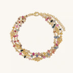 Nourished Intuition Multi - Sapphire Hamsa Gold Bracelet - Che Cose Belle