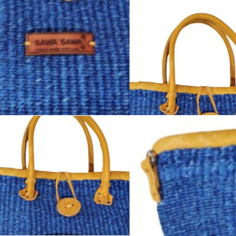 Nourishment Handmade Sisal Straw Basket Tote. - Che Cose Belle