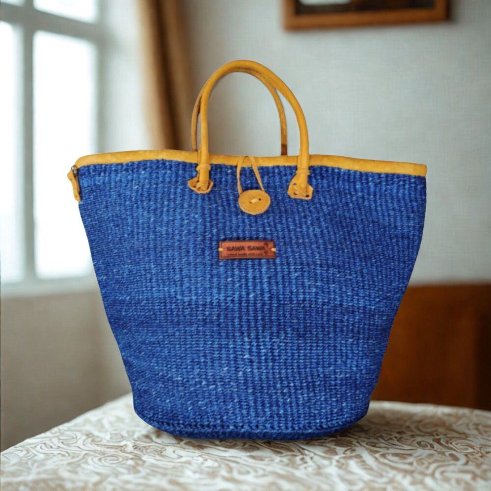 Nourishment Handmade Sisal Straw Basket Tote. - Che Cose Belle