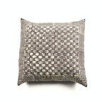 Oasis Hand Crafted Wax Block Print Mulberry Silk Pillow - Che Cose Belle