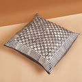 Oasis Hand Crafted Wax Block Print Mulberry Silk Pillow - Che Cose Belle