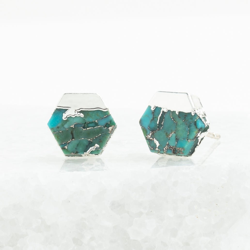Oasis Studs in Silver - Che Cose Belle
