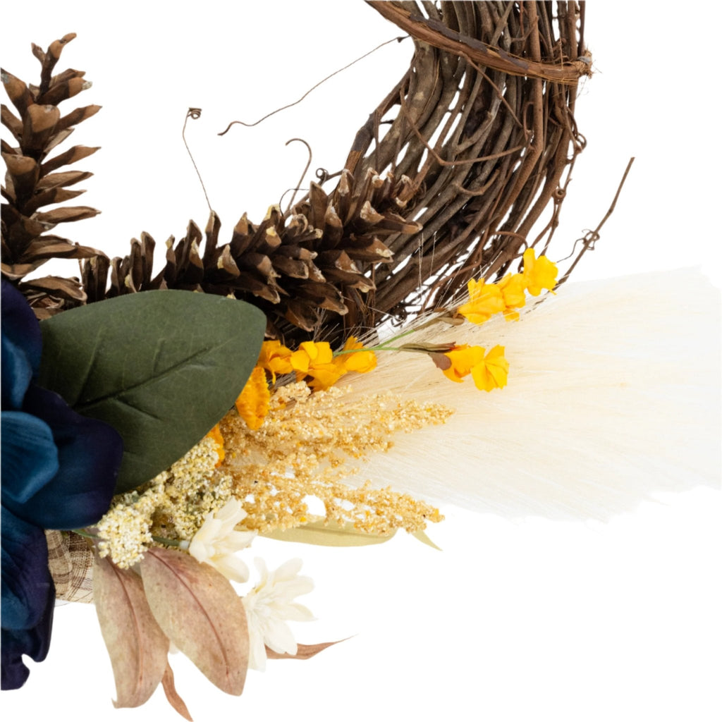 Oblong Large Floral Wreath | 25" x 15" | KJ Made - Che Cose Belle