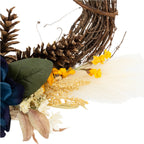 Oblong Large Floral Wreath | 25" x 15" | KJ Made - Che Cose Belle