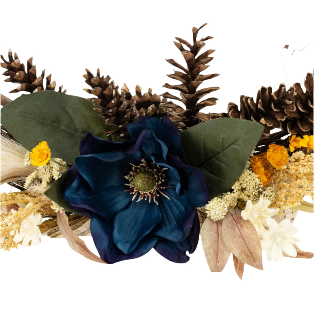 Oblong Large Floral Wreath | 25" x 15" | KJ Made - Che Cose Belle