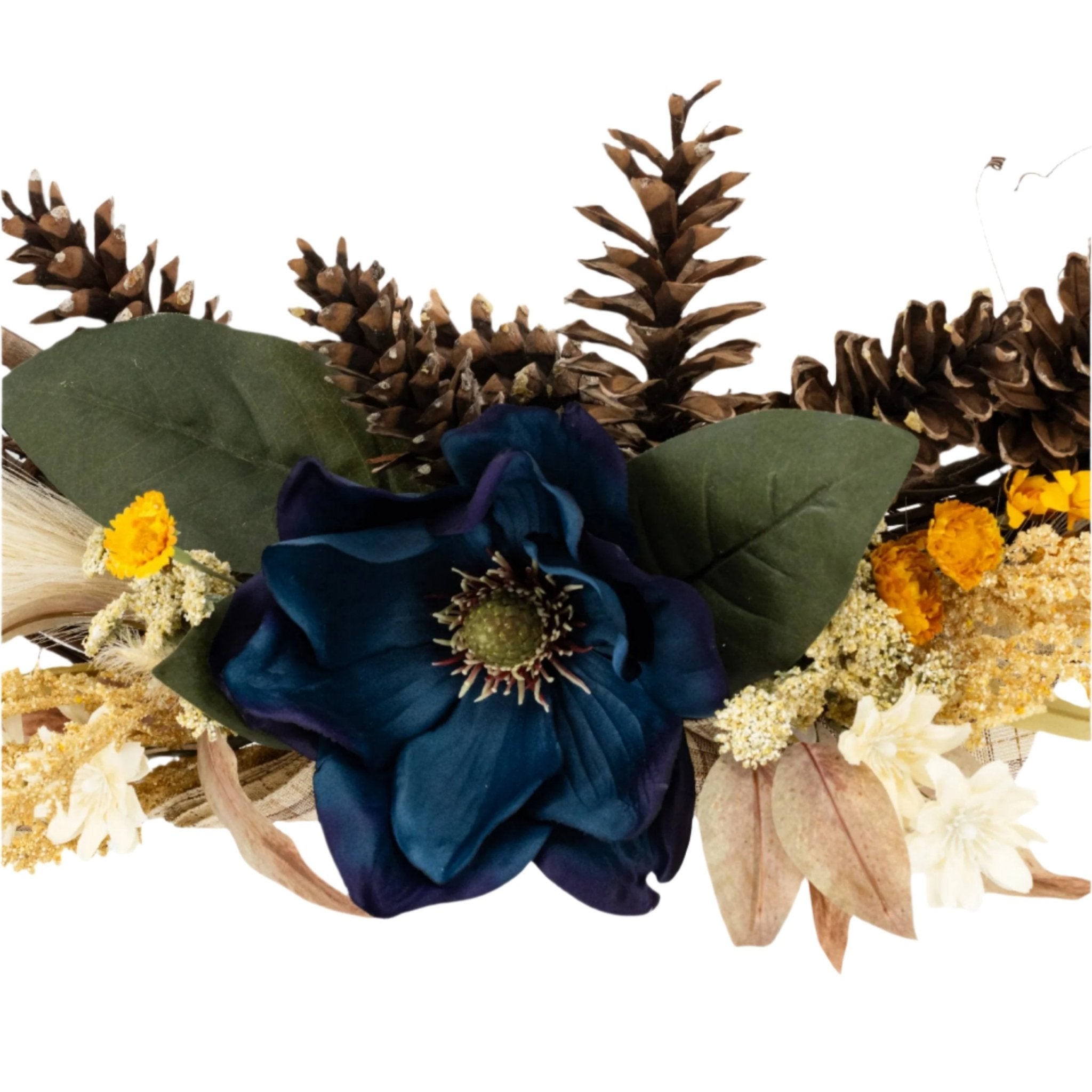 Oblong Large Floral Wreath | 25" x 15" | KJ Made - Che Cose Belle