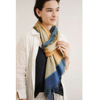Oceana Beige Soft Linen Silk Handloom Scarf - Che Cose Belle