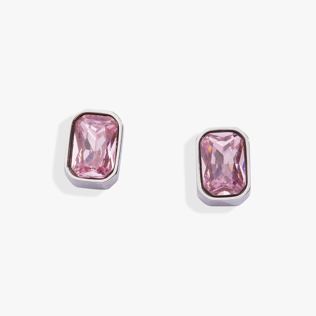 October Emerald - Cut Birthstone Stud Earrings - Che Cose Belle