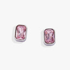 October Emerald - Cut Birthstone Stud Earrings - Che Cose Belle
