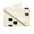Off White Dahlia Hand Embroidered Hand Woven Modern Artisanal Scarf - Che Cose Belle