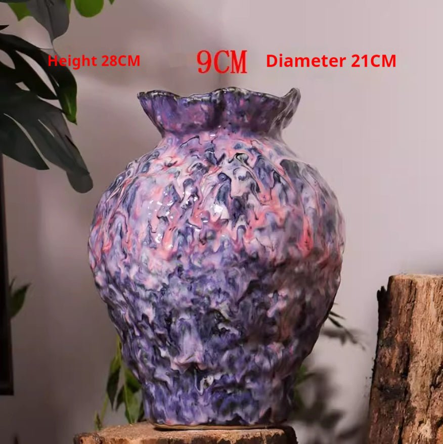 Oil Painting Style Ceramic Vase — Artistic Home Decor, 3 Styles - Che Cose Belle